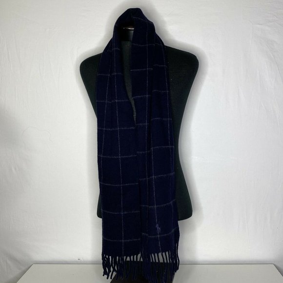 Polo Ralph Lauren Mens Reversible Scarf Wool Blend - Picture 2 of 5